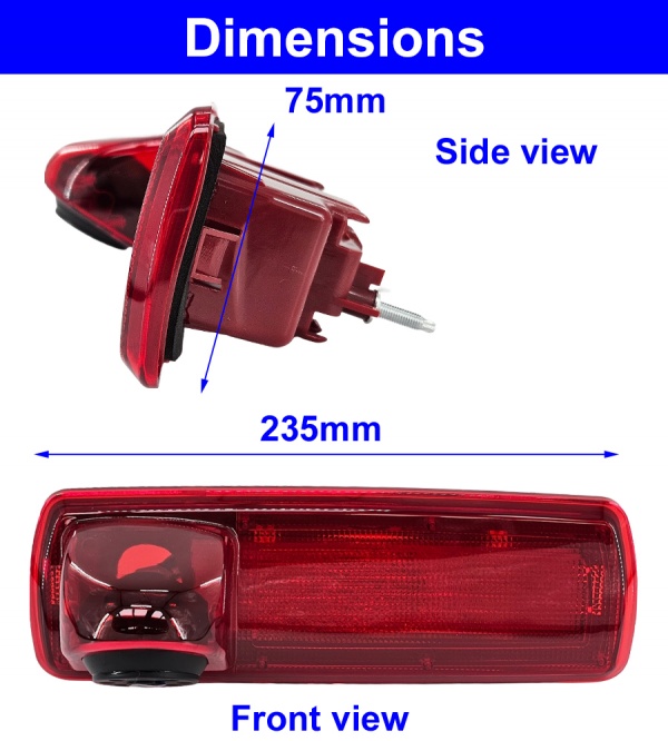 Vauxhall Vivaro, Renault Traffic Brake Light Reversing Camera